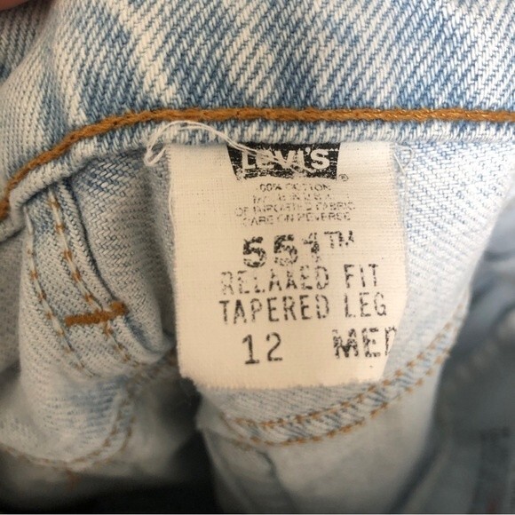 Levis Jeans Womens 30 Light Wash Vintage 551 Relaxed Fit Tapered Leg High Waist - Picture 5 of 15